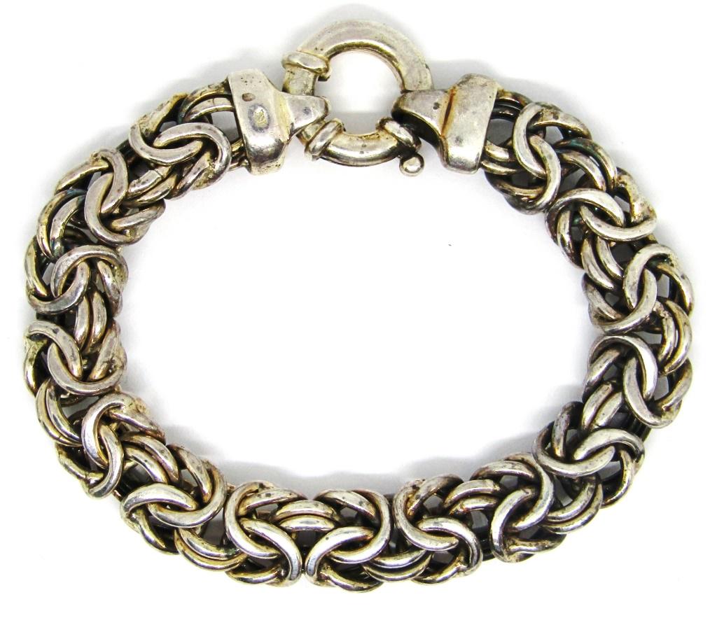 7.5 INCH ITALY STERLING FASHION BRACELET (1 of 4)