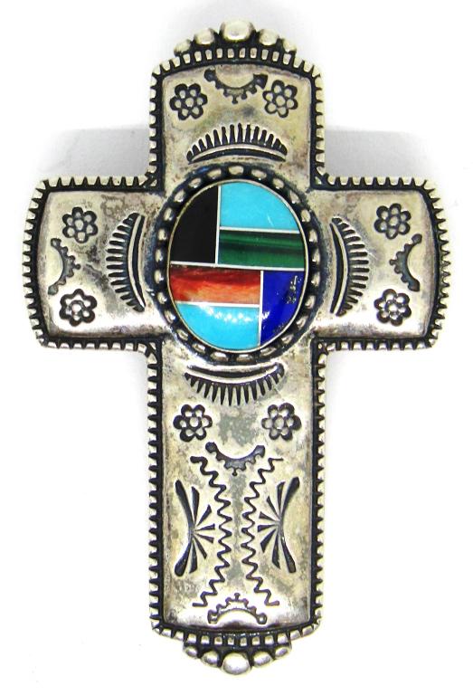 CAROLYN POLLACK SOUTHWESTERN STERLING CROSS (1 of 3)
