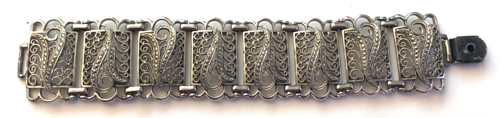 KIGU REG DES MARCASITE FILIGREE BRACELET: KIGU MARKED