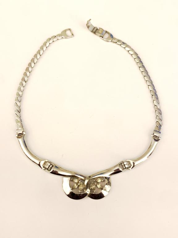 TARA MARKED NECKLACE SILVER TONE: BID TODAY!!!