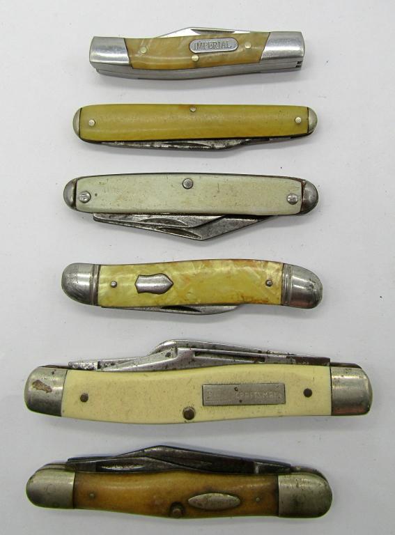 6-VTG POCKET KNIVES:  CASE XX 5383 (3)BLADE- (1 of 7)