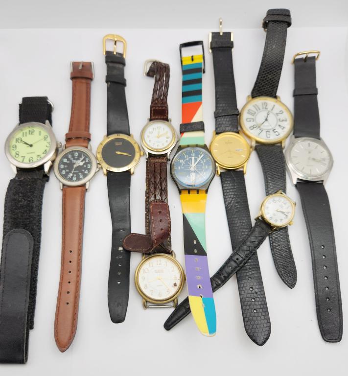 10-VINTAGE MEN'S WRISTWATCHES:  PULSAR QUARTZ (1 of 13)