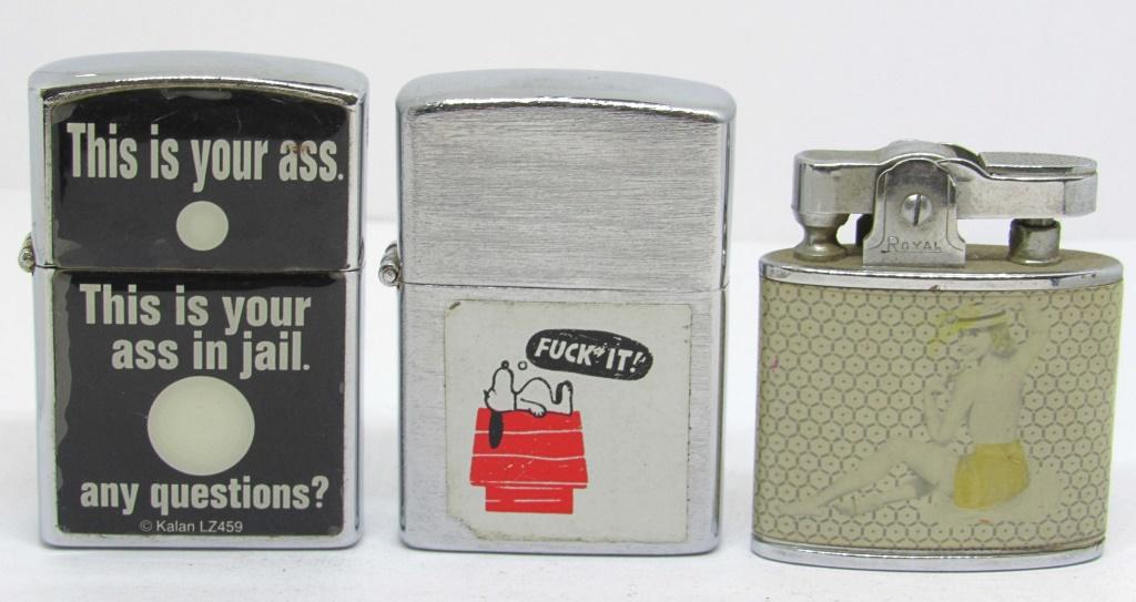 (3) ADULT THEMED LIGHTERS (1 of 5)