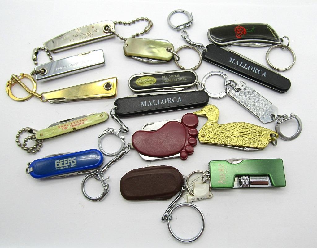 (15) KEY CHAIN STYLE POCKET KNIVES / FILES (1 of 1)
