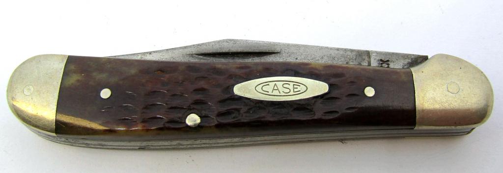 CASE XX 6249 POCKET KNIFE: NICE SNAP - VERY SLIGHT WOBBLE - PRE OWNED - BROWN STAG HANDLE