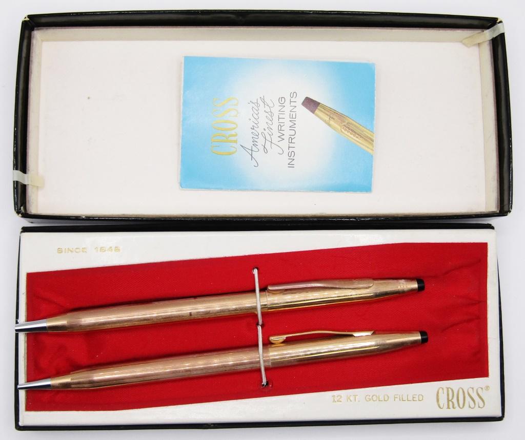 VINTAGE SET OF CROSS 1/20 12K GOLD FILLED SET! (1 of 6)