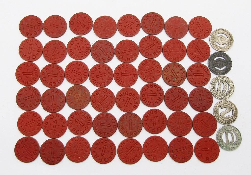 TRAVEL TOKEN LOT: (48) OPA RED POINT 1, (1 of 1)