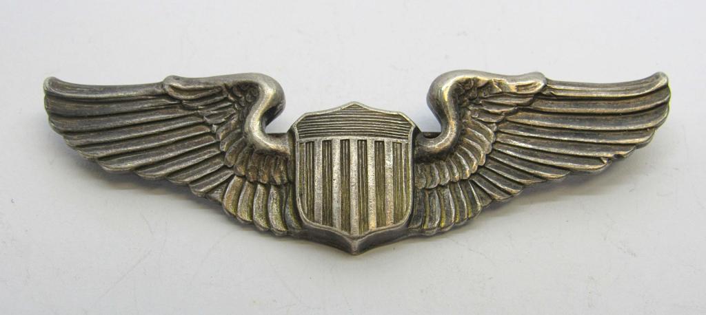 WWII Sterling Military Pilots WINGS Pin (1 of 3)