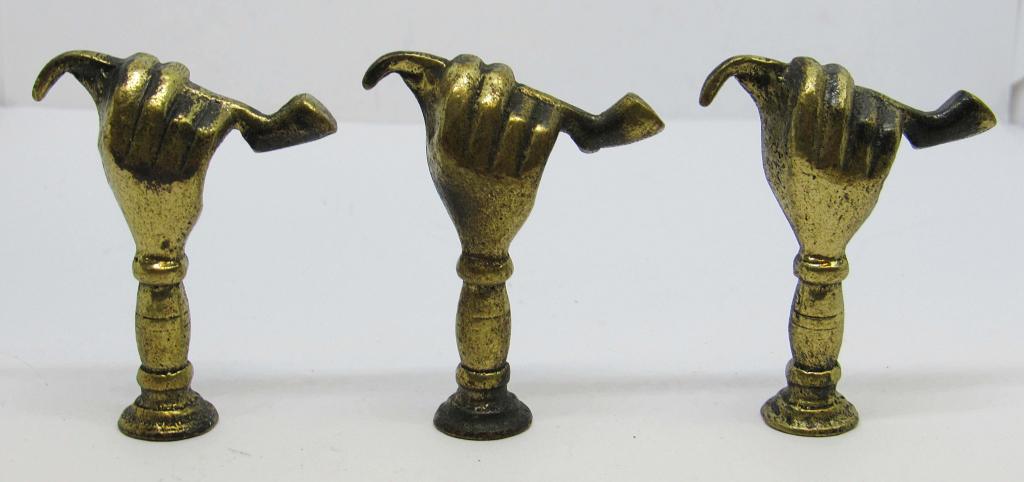 (3) ANTIQUE HAND SHAPED PIPE PRESSES (1 of 3)