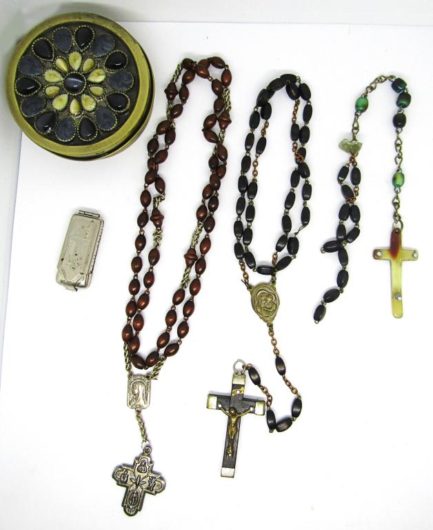 RELIGIOUS LOT - (1) COMPLETE ROSARY BLUE (1 of 3)