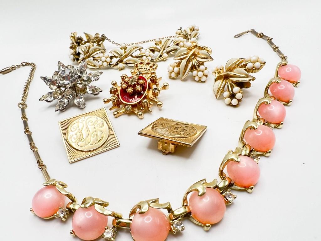 CORO,CORO, CORO EARRINGS, BROOCH (1 of 3)