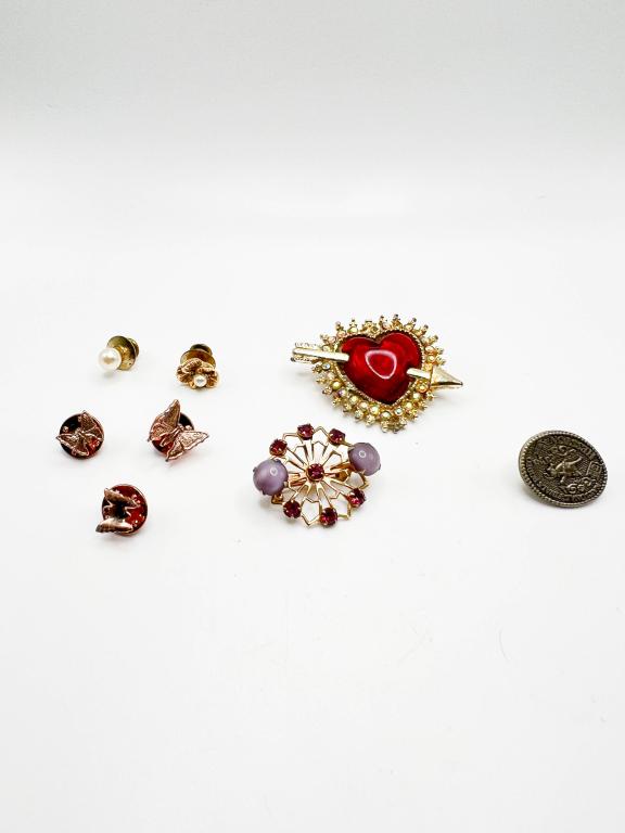 ASSORTED PINS AND BROOCH (1 of 2)