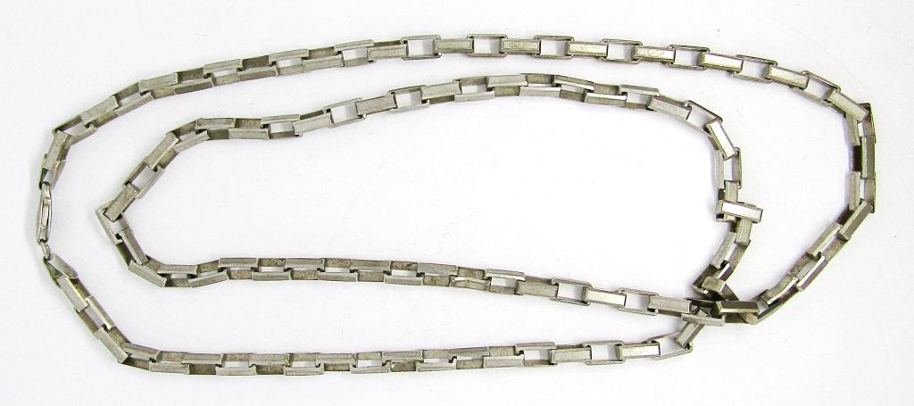 ARGENTIUM SILVER BOX CHAIN NECKLACE (1 of 3)