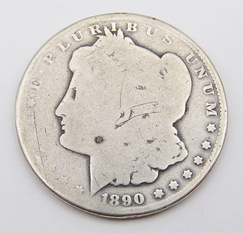 1890-CC MORGAN SILVER DOLLAR (1 of 2)