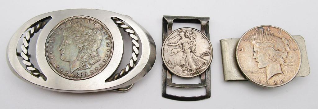 U.S. SILVER COIN JEWELRY LOT - 1896 MORGAN (1 of 8)