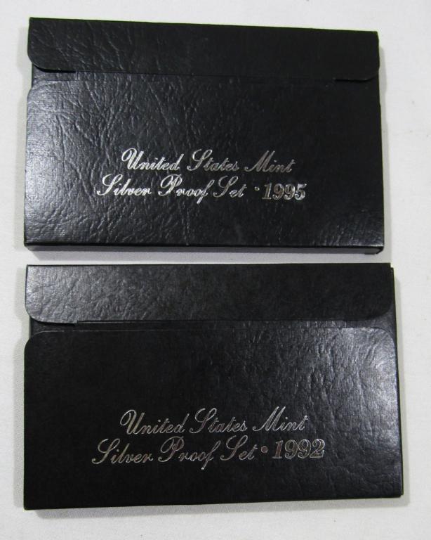 1992 & 1995 SILVER PROOF SETS IN ORIG PACKAGING (1 of 2)
