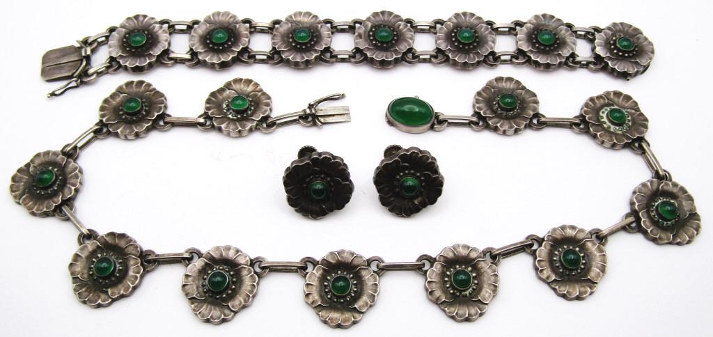 3-PIECE DENMARK STERLING GEORG JENSEN NECKLACE (1 of 5)