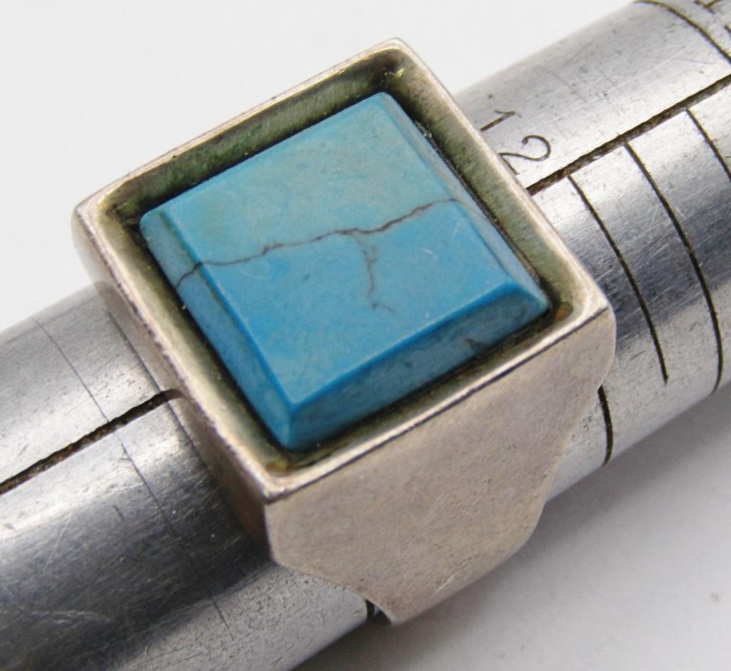 CHUNKY MEXICO STERLING MEN'S RING WITH (1 of 6)