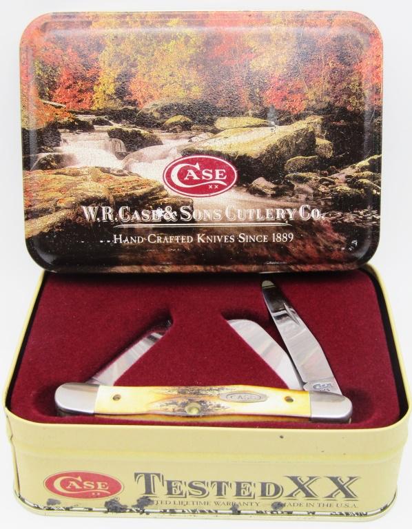 Case XX 5318SS Stag 5 Dot 3-Blade Knife in Tin! (1 of 6)