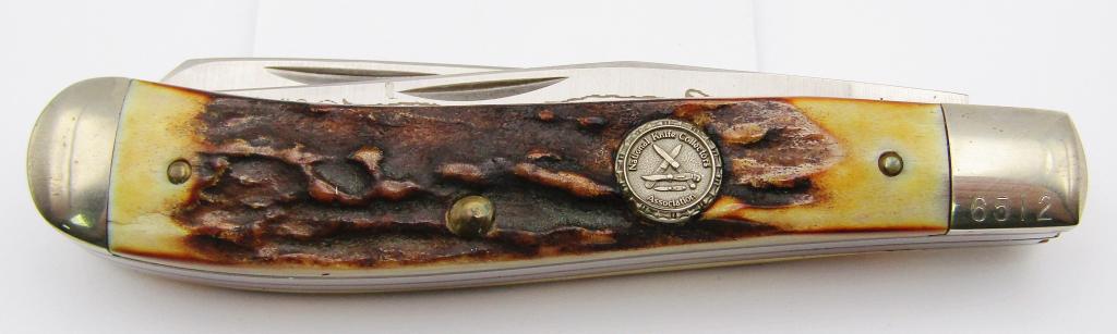 Schrade USA 1982 NKCA Stag Trapper Pocket Knife (1 of 11)