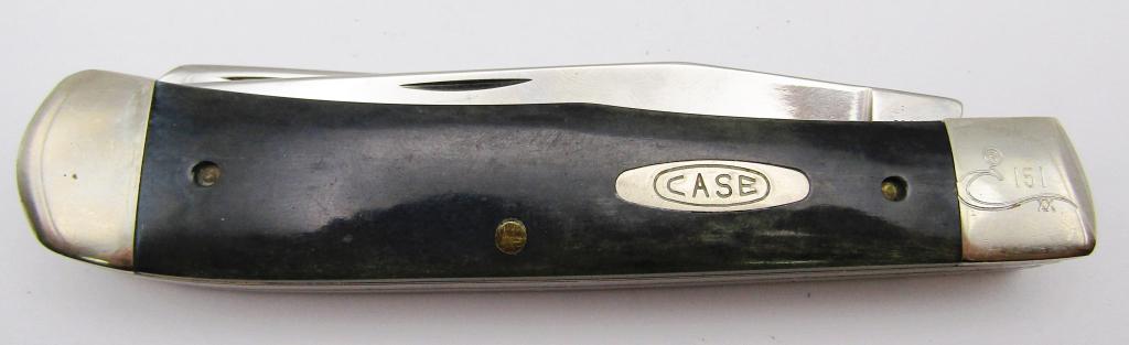 CaseXX BK254 SS Trapper Black Smooth Handle Knife (1 of 6)