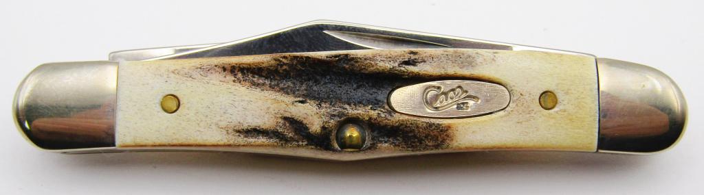 CaseXX USA 5208SS "Half Whittler" Stag Folding (1 of 8)