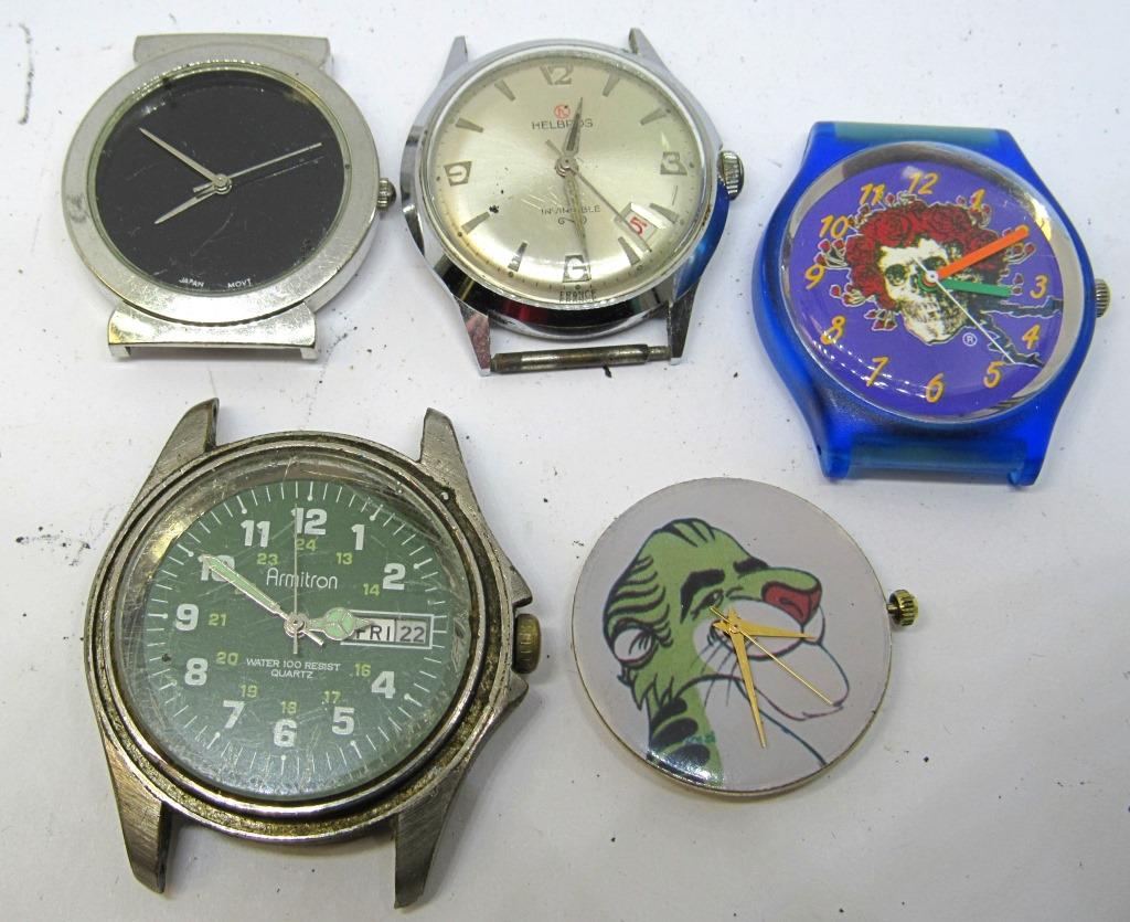 5 MEN'S WATCH FACES: (1 of 2)