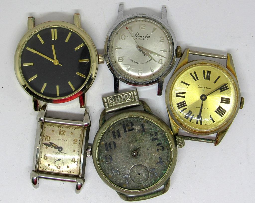 5 MEN'S WATCH FACES: (1 of 2)