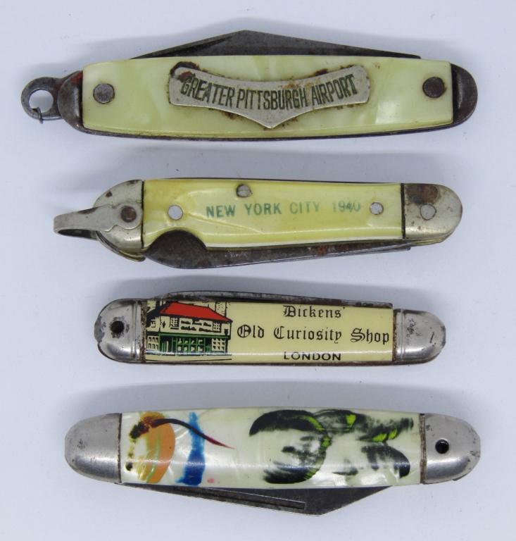 (4) SOUVENIER MINI KNIVES - NEW YORK CITY 1940 (1 of 4)