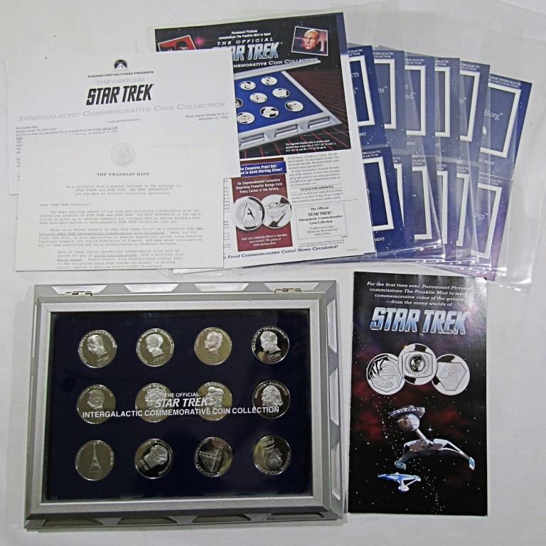 OFFICIAL STAR TREK PROOF COIN COLLECTION (1 of 19)