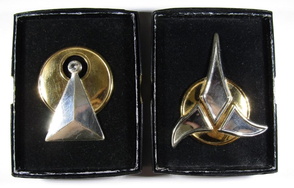 2 STAR TREK INSIGNIAS .925 STERLING: (1 of 6)