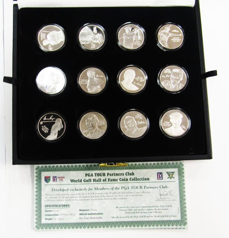 22 - .999 SILVER WORLD GOLF HOFers (1 of 3)
