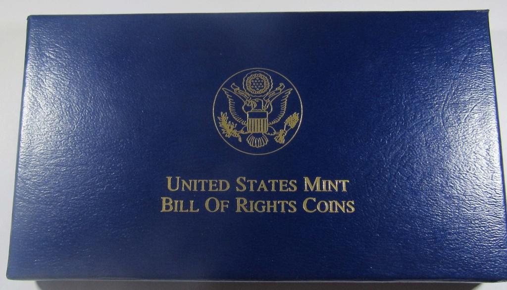 1993 PROOF BILL OF RIGHTS  3 COIN COMMEM SET (1 of 3)