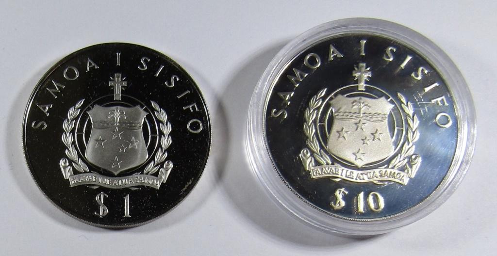 2- WESTERN SAMOA PROOF COINS (1 of 4)