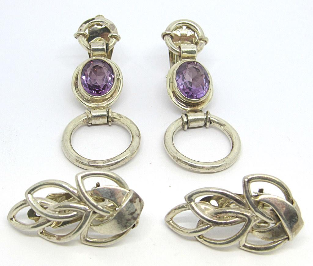 (2) 925 FASHION CLIP-ON EARRINGS (1 of 3)