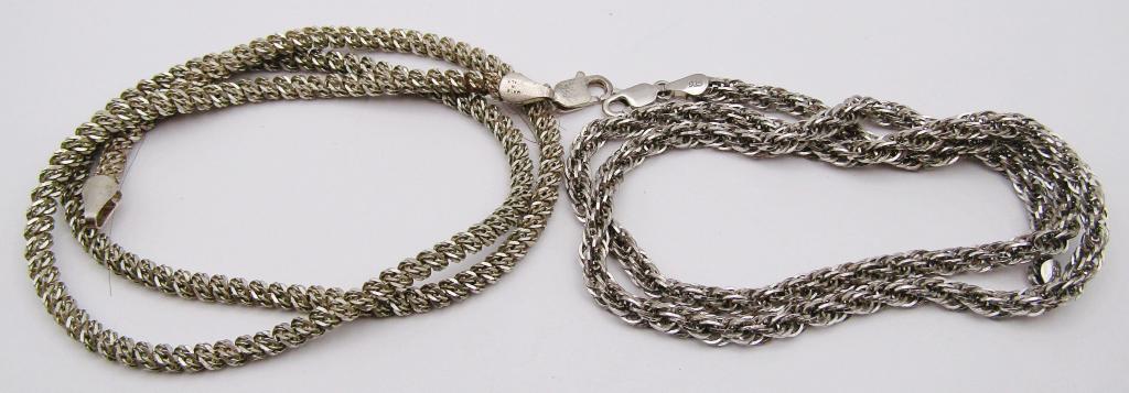 (2) 18" STERLING NECKLACES (1 of 3)