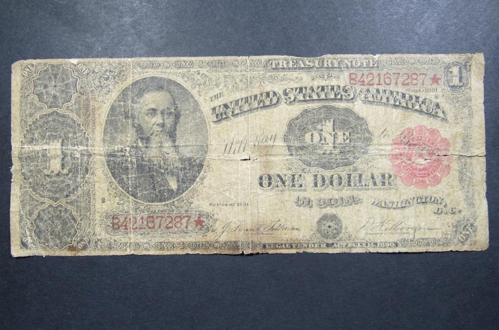 1891 $1 U.S. TREASURY "STANTON" NOTE (1 of 2)