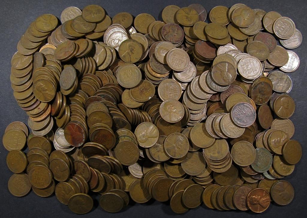 500 WHEAT CENTS (1930-1939) P-D-S (1 of 2)