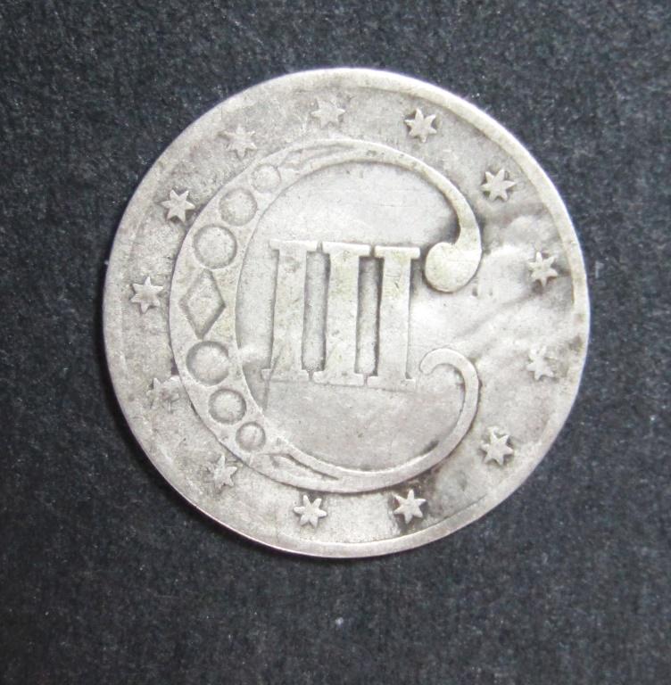 1853 3 CENT SILVER (1 of 2)