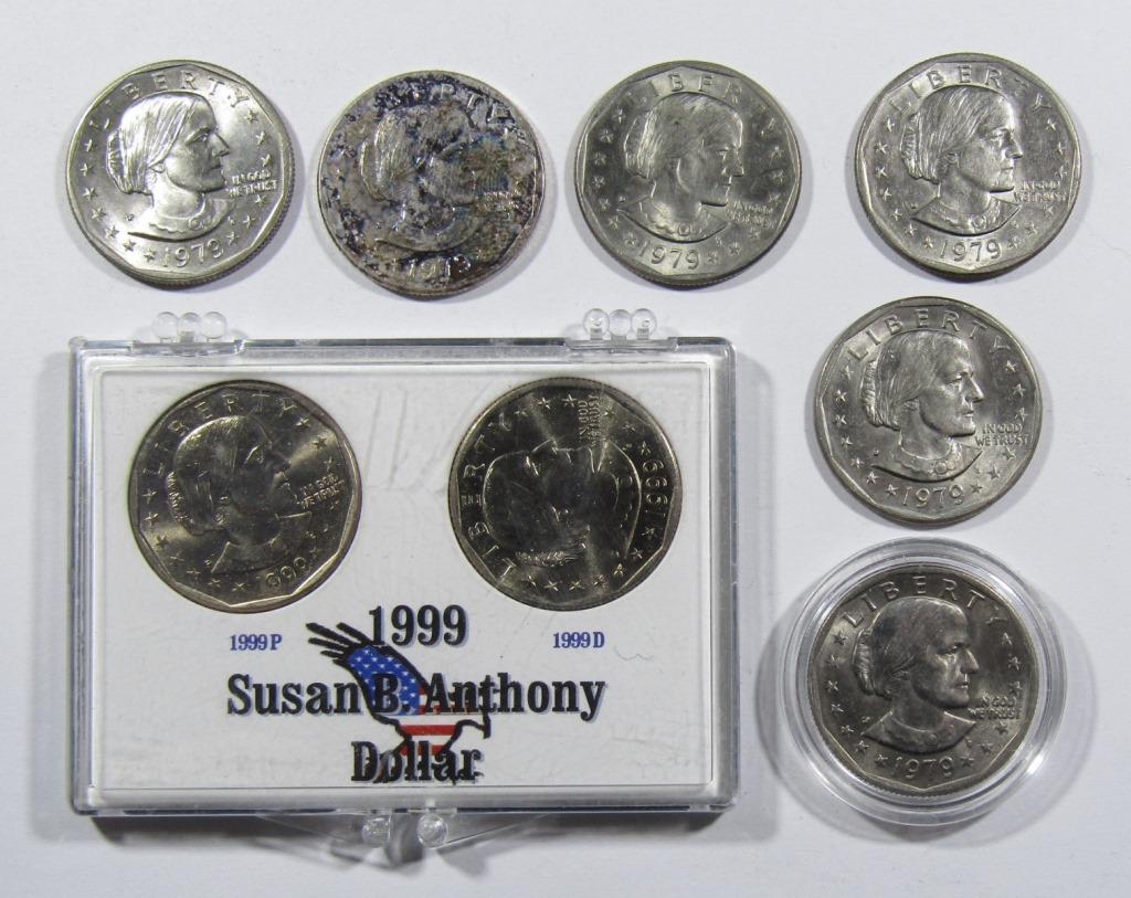 (8) SBA LOT: (3) 1979-P (3) 1979-D (1 of 2)