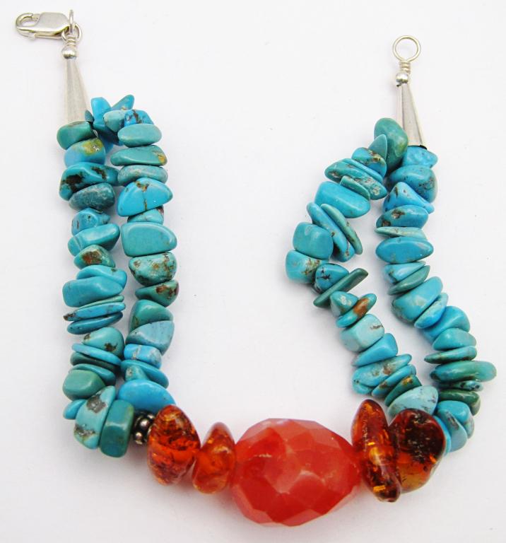 SOUTHWESTERN DOUBLE STRANDED TURQUOISE (1 of 3)