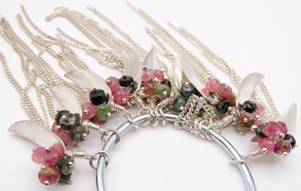 STERLING TOURMALINE NECKLACE DROPS (1 of 3)