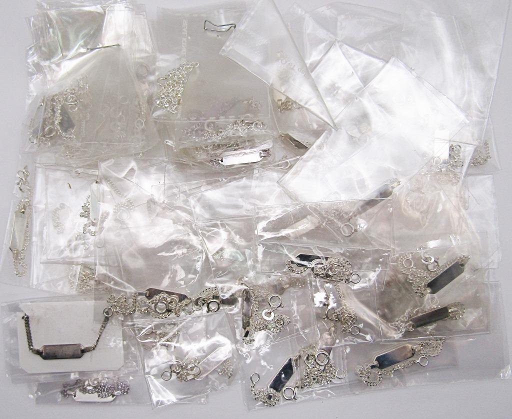 (60) 5" ID STERLING BRACELETS - NEW STOCK (1 of 3)