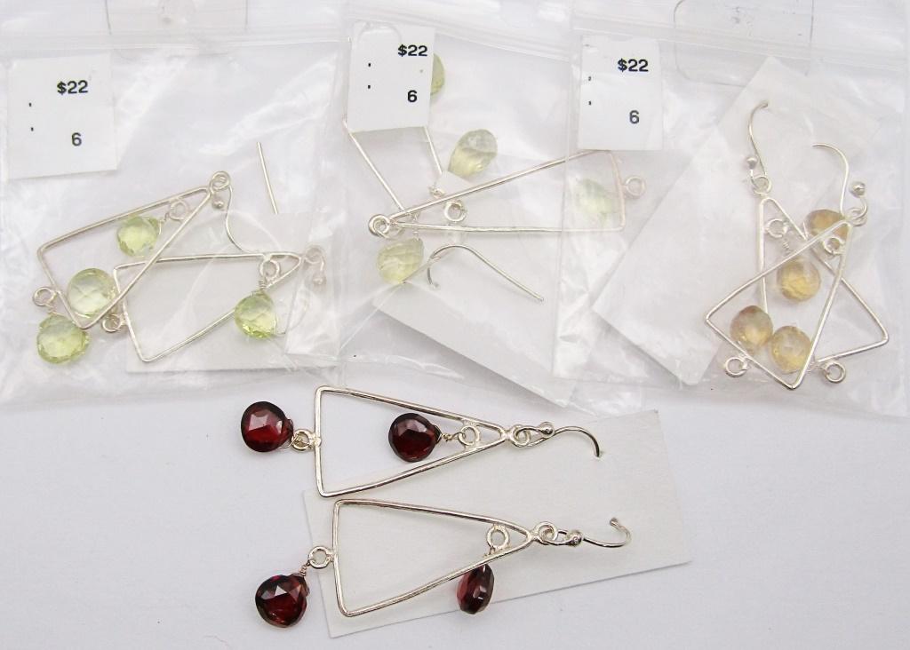 (4) PAIR STERLING EARRINGS - NEW STOCK (1 of 3)