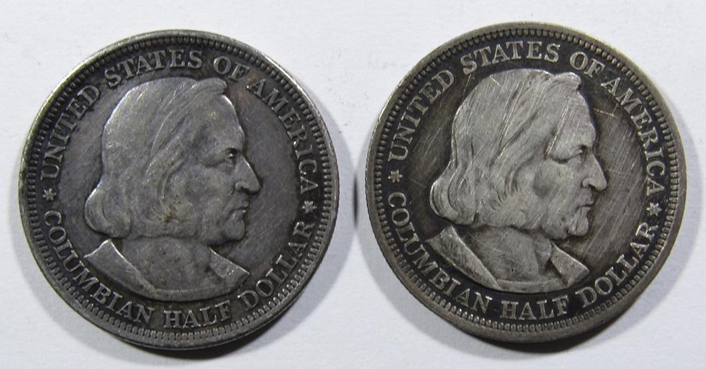 (2) 1893 COLUMBIAN HALF DOLLARS (1 of 2)