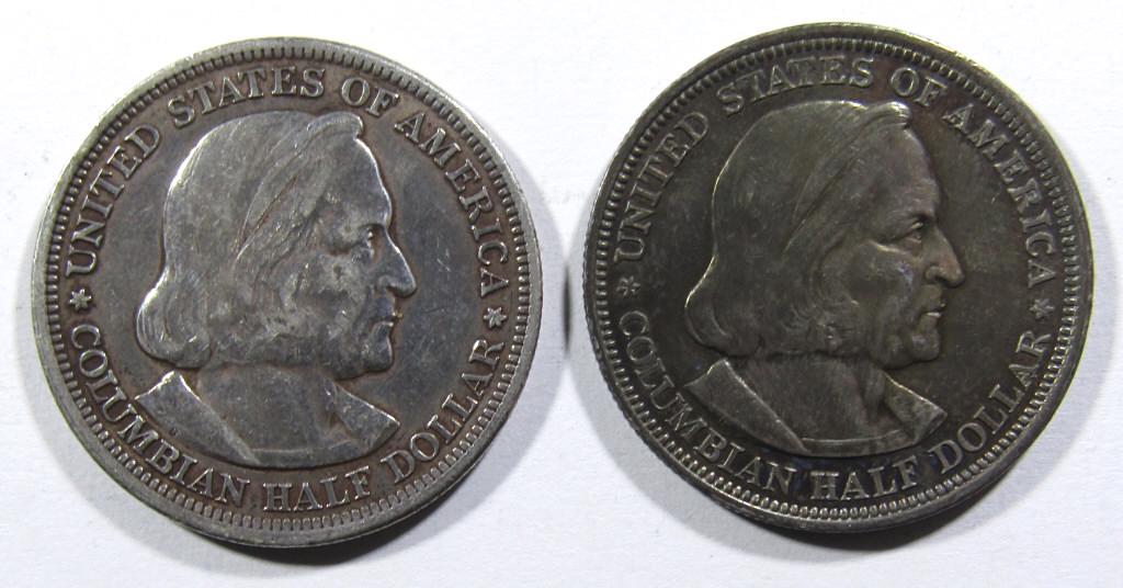 (2) 1893 COLUMBIAN HALF DOLLARS (1 of 2)