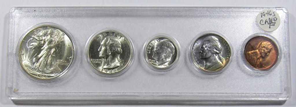 BU 1946 U.S. COIN YEAR SET in CAPITAL HOLDER (1 of 2)