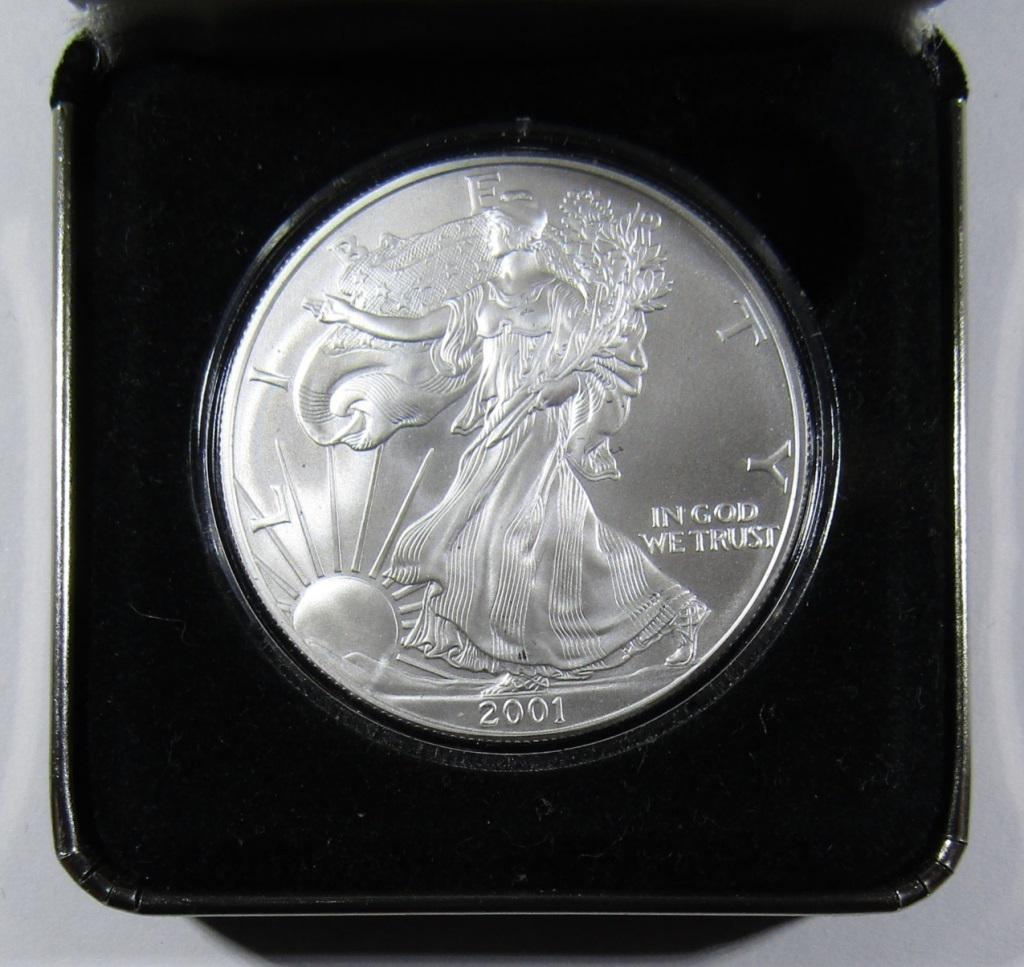 2001 AMERICAN SILVER EAGLE BU (1 of 4)