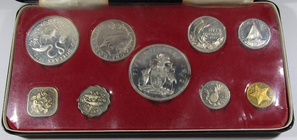 1972 BAHAMAS 9-COIN PROOF SET (1 of 2)