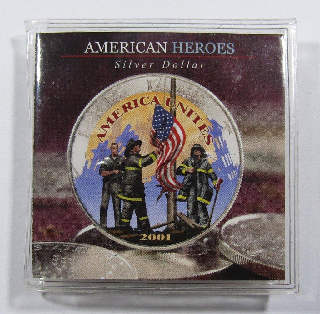 2001 AMERICAN HEROES SILVER DOLLAR (1 of 4)